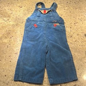 Boys Izod Lacoste Corduroy Overalls Sz 12 mth